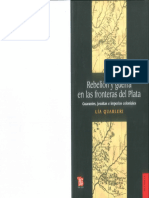 Quarleri, Lía - Rebelión y Guerra en Las Fronteras Del Plata - Guaraníes, Jesuitas e Imperios Coloniales