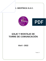 Version 3 PR-PER-023 PROCEDIMIENTO DE IZAJE Y MONTAJE DE TORRE DE COMUNICACIÓN
