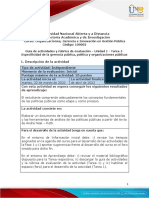 Guía de Actividades y Rúbrica de Evaluación - Unidad 1 - Tarea 1 - Especificidad de La Gerencia Pública, Política y Organiza