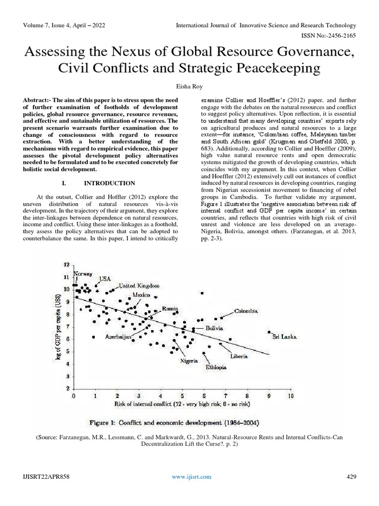Resource Governance and Civil Conflicts | PDF | Economic Growth | Resource