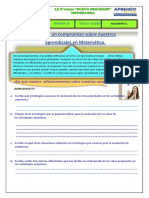 Tercer Grado Matemática Semana 26 Compromiso Aprendizaje