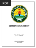 Engineering Management: Engr. Edmundo A. Obina