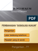 Sosiologi Hukum: Lis Setiawati 220360025