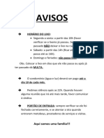 Horário do lixo, pagamento condomínio e regras silêncio