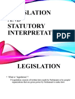 Legislation and Statutory Interpretation Slides