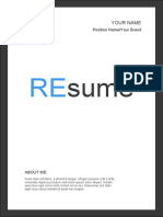 Template Resume Dan CV Dengan