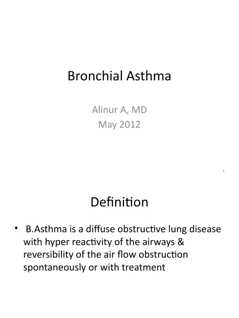Comprehensive Overview of Bronchial Asthma Definition, Epidemiology
