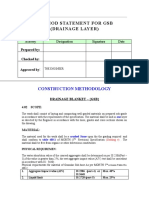 3.1 Method Statement GSB-Drainage Layer