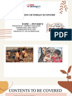 Presentation of Indian Economy Topic - Poverty