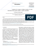 Advances in electrocatalysts for oxygen evolution reaction of water electrolysis-from metal oxides to carbon nanotubes