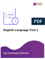 English Language Test - 1