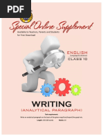 Special Online Supplement (Analytical Paragraph)