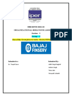 MBA BATCH 2021-23 Organizational Behaviour Assignment Section - 3 Group - 2 One of The Great Place To Work: BAJAJ FINANCE LTD