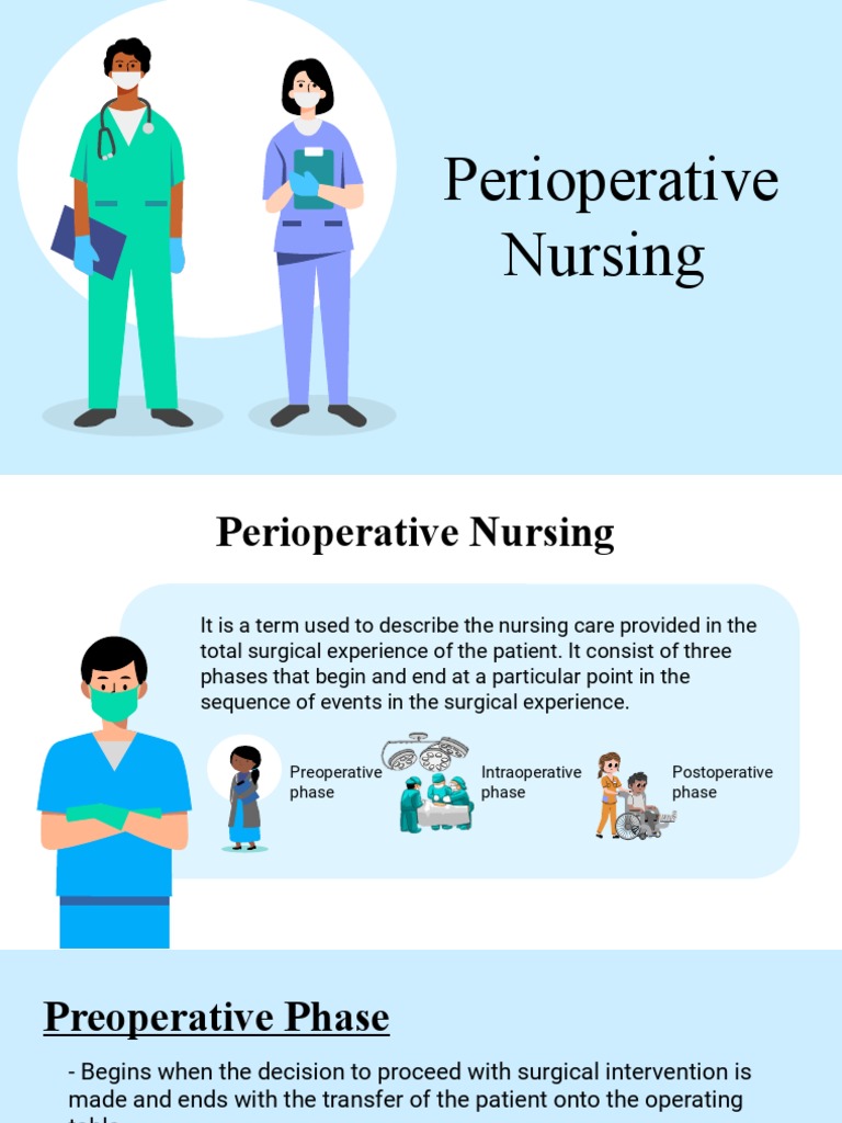 Perioperative Nursing Care Overview | PDF | Surgery | Perioperative