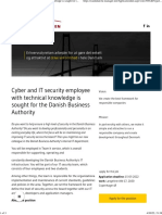 Cyber and IT Security Employee With Technical Knowledge Is Sought For The Danish Business Authority