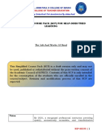 Simplified Course Pack (SCP) For Self-Directred Learning: Physically Detached Yet Academically Attached