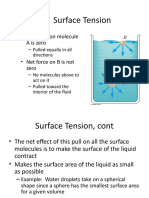 Surface Tension: - Net Force On Molecule A Is Zero - Net Force On B Is Not Zero