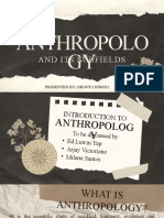 Anthropolo GY: and Its Subfields