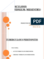 Tuberculosis Peritoneum, Mesentry)