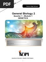 General Biology 2 Q3-M1 Genetics