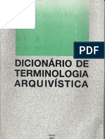 Dicionário de Terminologia Arquivística 1993