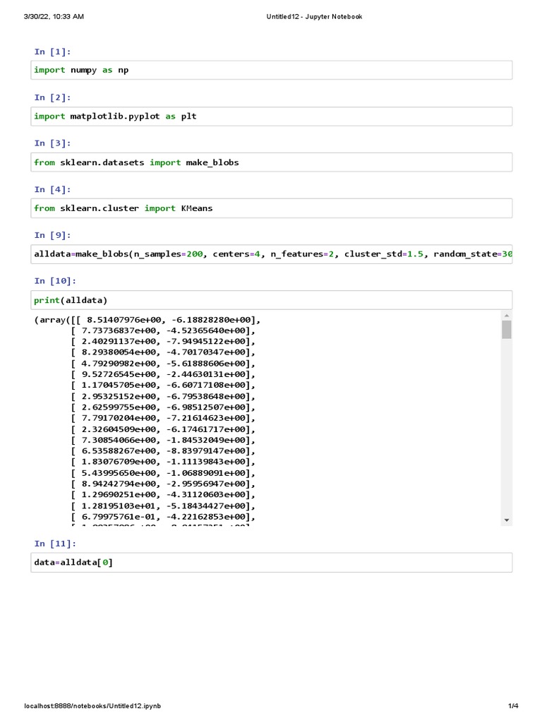 Cluster Analysis of Synthetic Data Using K-Means Clustering in Python ...