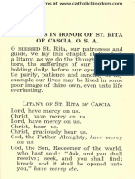 Devotions to St. Rita of Cascia