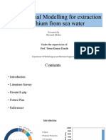 Computational Modelling For Lithium Extraction From Sea Water