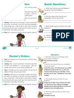Doctor's Orders Activity Card