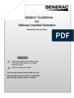 Installation Guidelines: For Stationary Industrial Generators