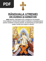 Rânduiala Utreniei