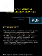Physical Medical Rehabiltation Services