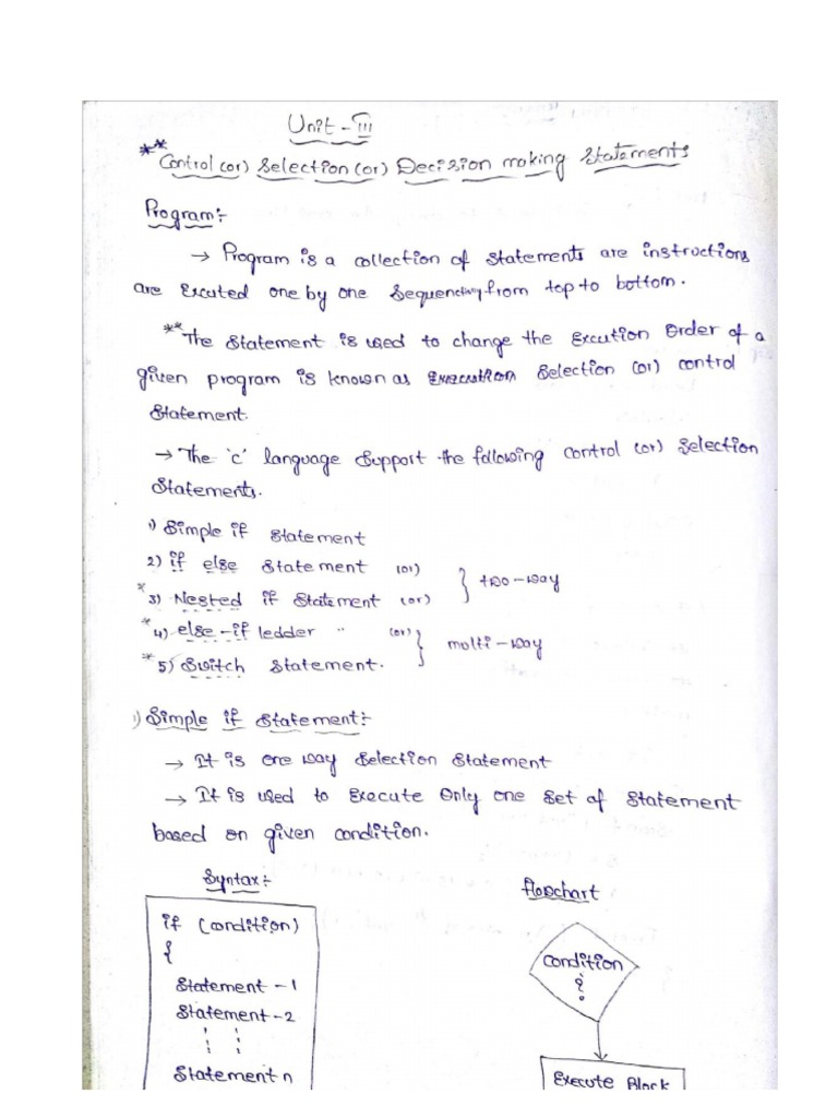 Cse C Programming C-Unit-3 | PDF