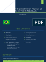 Overview of The Regitration Process of Dietary Supplements in Brazil
