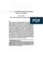 Quantitative Cephalin-Cholesterol Flocculation Test For Liver Function