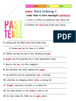 Irregular Past Tenses: 1: Word Ordering