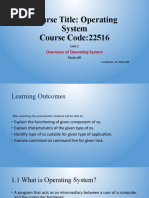 Course Title: Operating System Course Code:22516