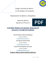 Balance de Materia, Diagrama de Procesos