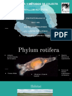 Técnicas y Métodos de Colecta Phyllum Rotifera