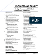 PIC18F97J60 FAMILY: 64/80/100-Pin High-Performance, 1-Mbit Flash Microcontrollers With Ethernet