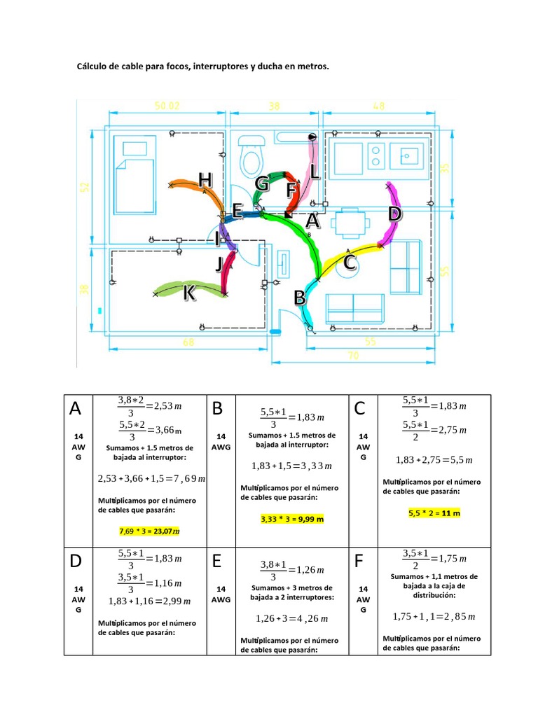 Calculo de Cable PDF
