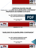 Albañilería Confinada 2020 - Sesión 01 y 02