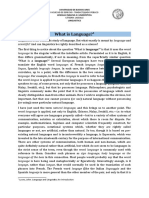 What is Language? Defining the Complex Phenomenon