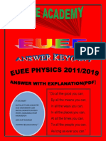 Euee Physics 2011 Answer - Qubee Academy