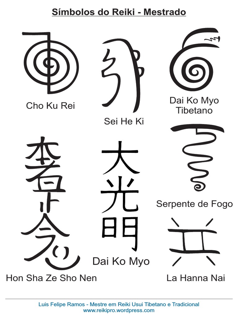 Símbolos do Reiki de Mestrado: Desenhos e Significados | PDF | Reiki ...