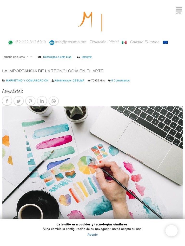 La Importancia de La Tecnología en El Arte | PDF | Cookie HTTP | Diseño