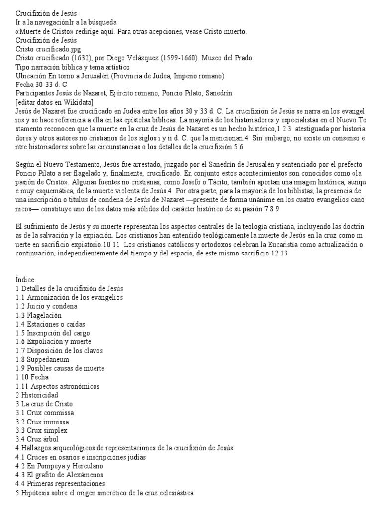 El Juicio y Muerte de Jesucristo | PDF | Crucifixion de jesus | Jesús