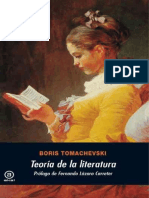 Tomachevski - Teoría de La Literatura