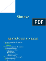 Sintaxe Oração