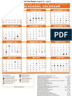 School Year Calendar 2011-2012